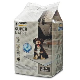 Super Nappy alfombrillas absorbentes para perros, 60 x 60 cm, 50 piezas, Croci