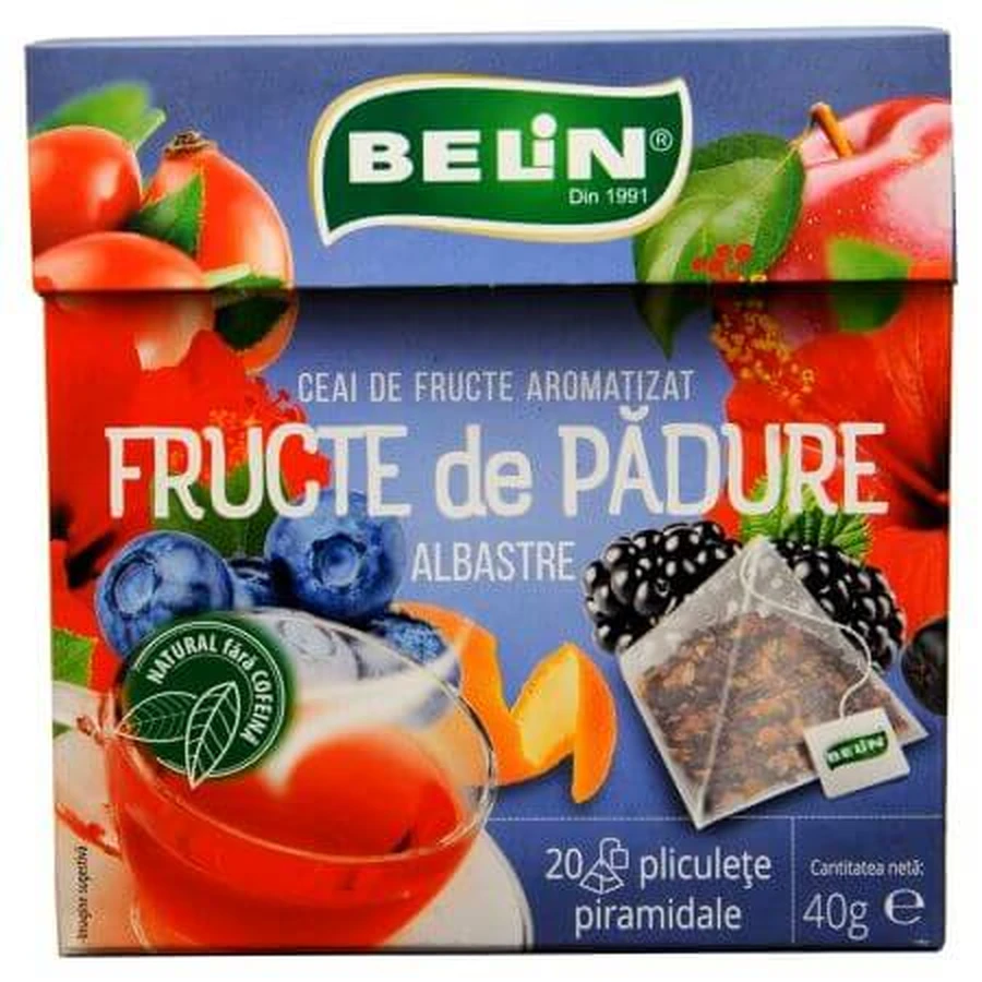 Blue berry tea, 20 sachets, Belin