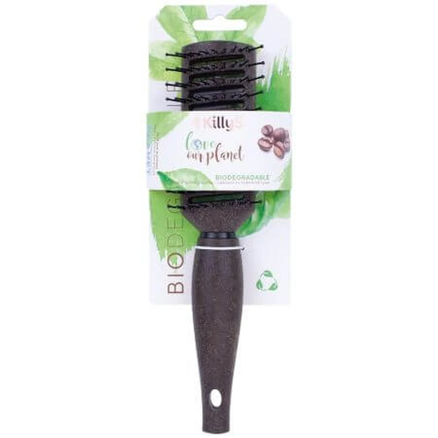 Cepillo biodegradable para cabello húmedo, 1 pieza, Killys