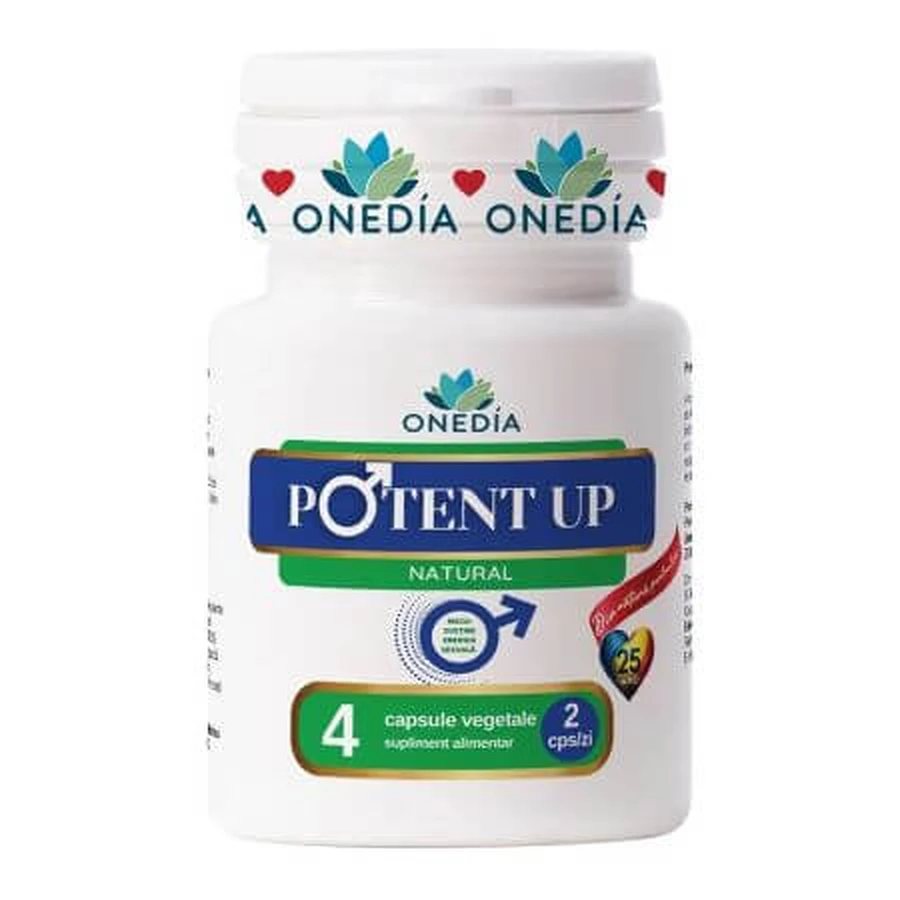 Potent Up, 4 vegetarische Kapseln, Onedia