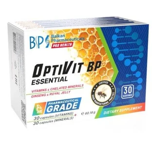Vitaminen en mineralen Optivit Essential, 60 capsules, Balkan Pharmaceuticals