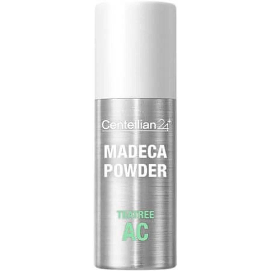 Puder do twarzy z drzewa herbacianego kontrolujący wydzielanie sebum, Madeca Power Tea Tree AC, 6 g, Centellian 24: ceny i cechy