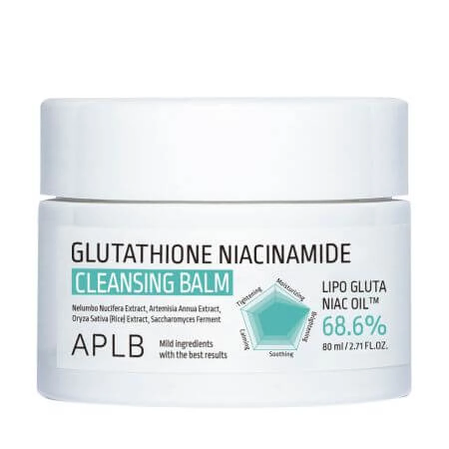 Reinigingsbalsem met glutathion en niacinamide, 80 ml, Aplb