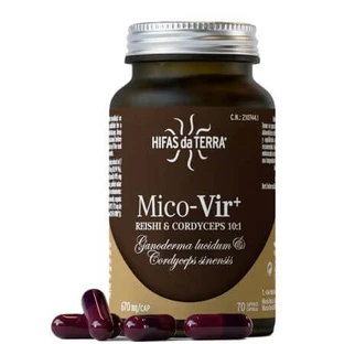 Extracto de setas reishi y cordyceps Mico Vir, 70 cápsulas, Hifas da Terra