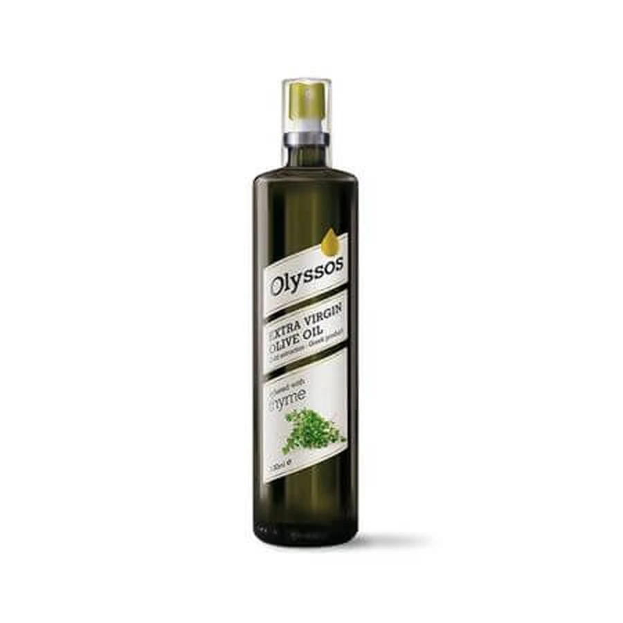 Extra vierge biologische olijfolie met tijmaroma, 200 ml, Olyssos