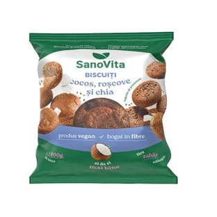 Biscuits à la noix de coco, au rocou et au chia, 100 g, Sanovita