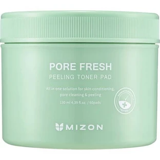 Discos exfoliantes empapados en tónico con AHA, BHA y PHA Pore Fresh, 60 unidades, Mizon