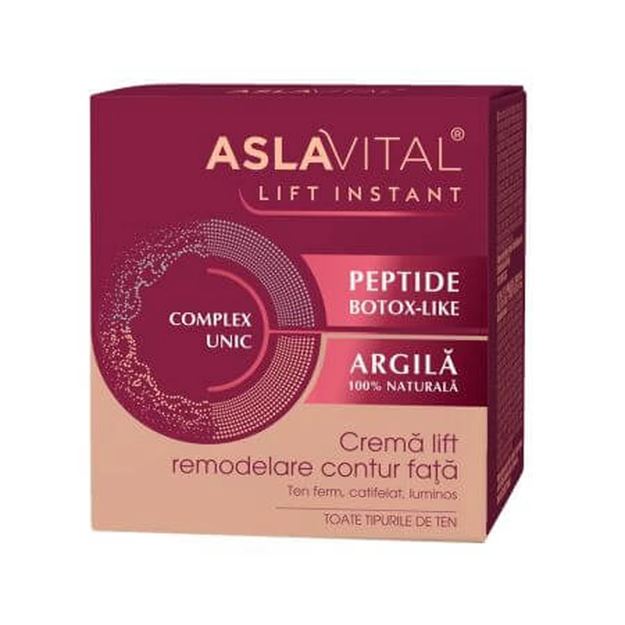 Crème contour du visage Lift Instant, 50 ml, Aslavital