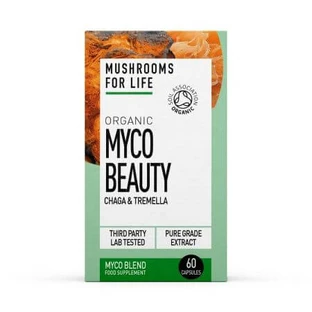 Biologische Myco Beauty Chaga en Tremella, 800 mg, 60 capsules, MushroomsForLife