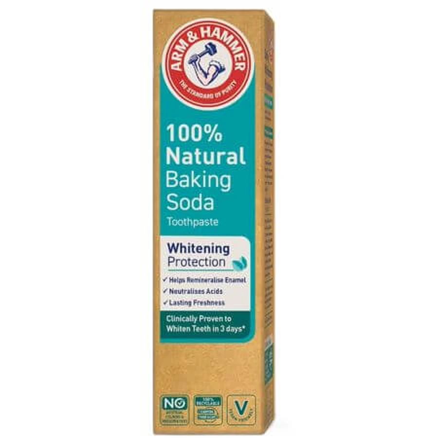 Toothpaste with baking soda Whitening Protection, 75 ml, Arm & Hammer