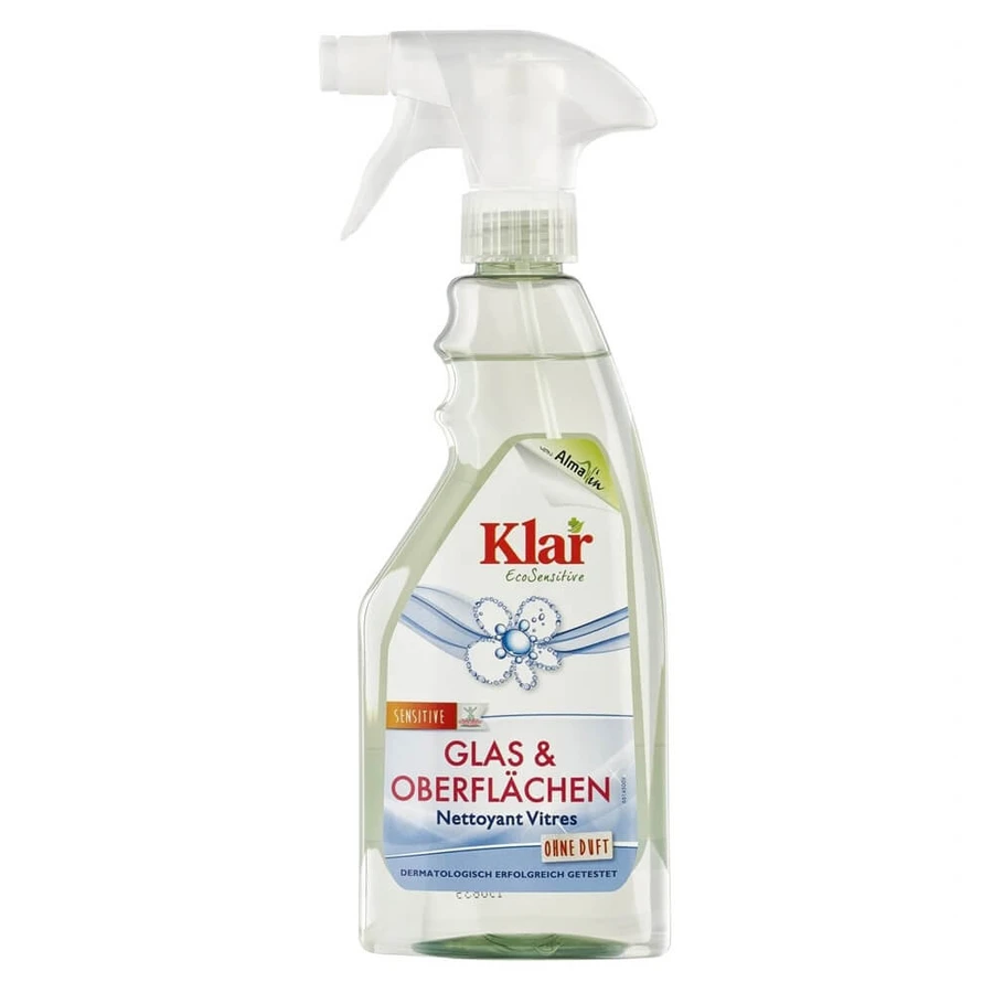 Solution organique avec spray pour le verre et les surfaces Klar, 500 ml, AlmaWin