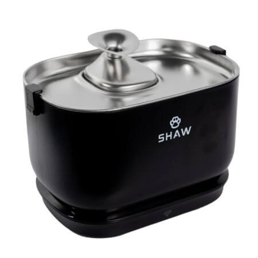 Water fountain, black, with battery and sensor, mobile application, UV sterilization and Pro V3 filtration system, SHAW