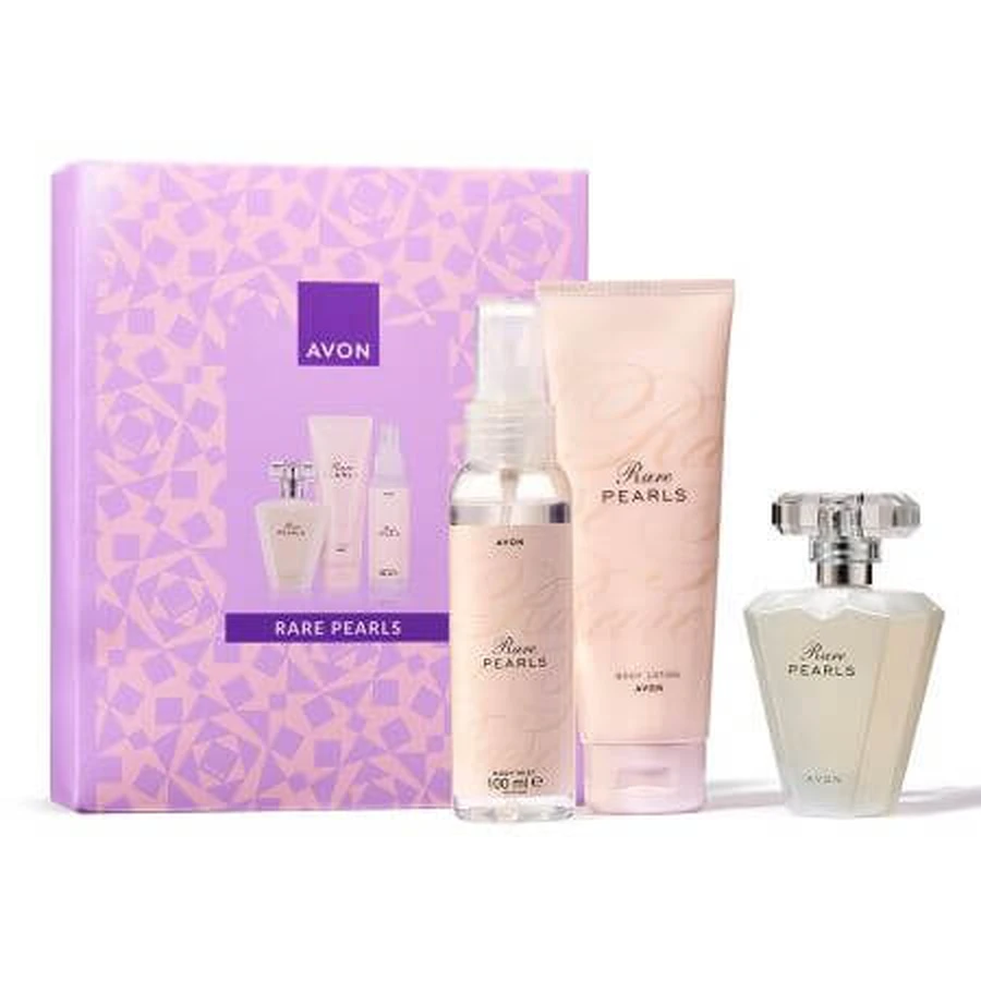 Set Body Spray, 100ml + Body Lotion, 125ml + Eau de parfum, 50ml, Zeldzame parels, Avon