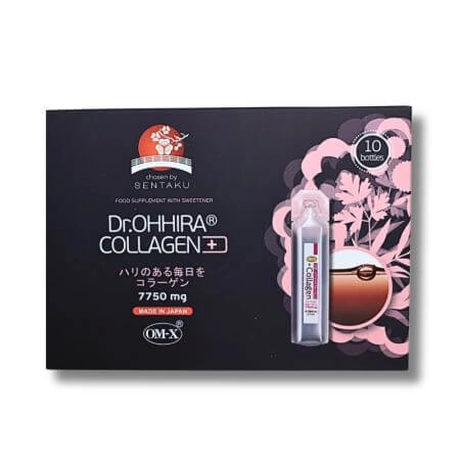 Kollagen-Fläschchen mit Anti Age Kollagen mit OM-X, 10 Stück, Dr. Ohhira