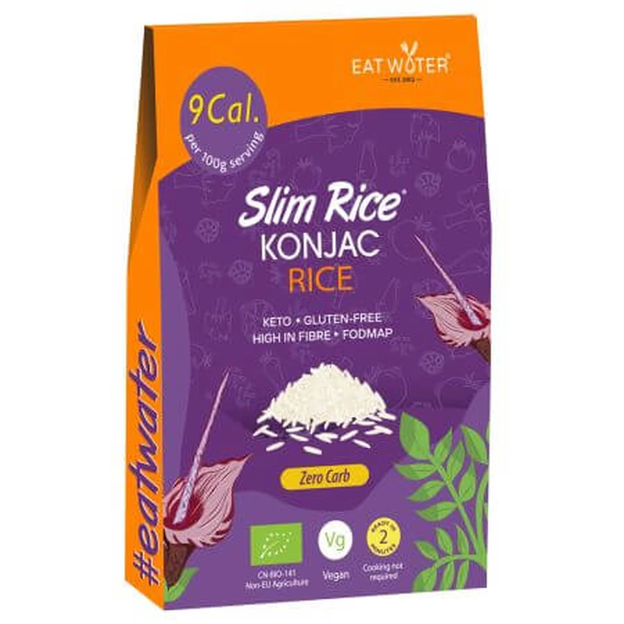 Arroz con harina de konjac bio, 270 g, Slim Rice