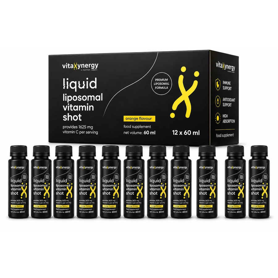 Liposomales Vitamin C mit Orangengeschmack, 12 x 60 ml, Vitaxynergy