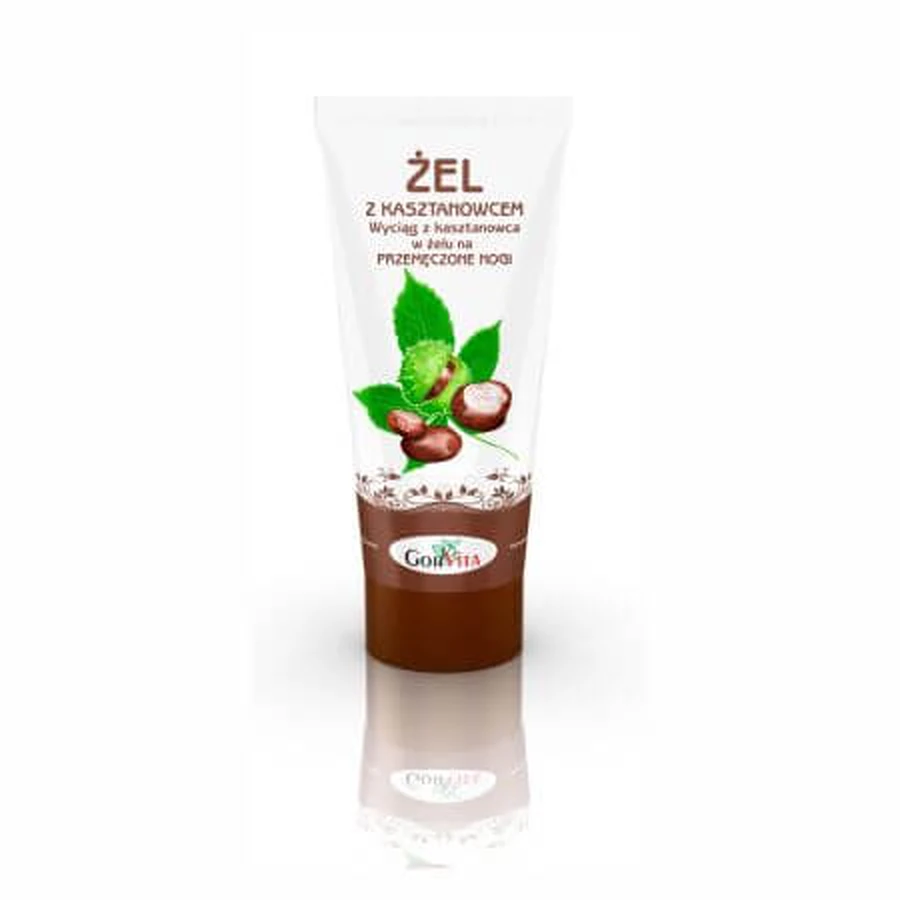 Gel mit Kastanien, Allantoin und D-Panthenol für die Füße, 200 ml, GorVita