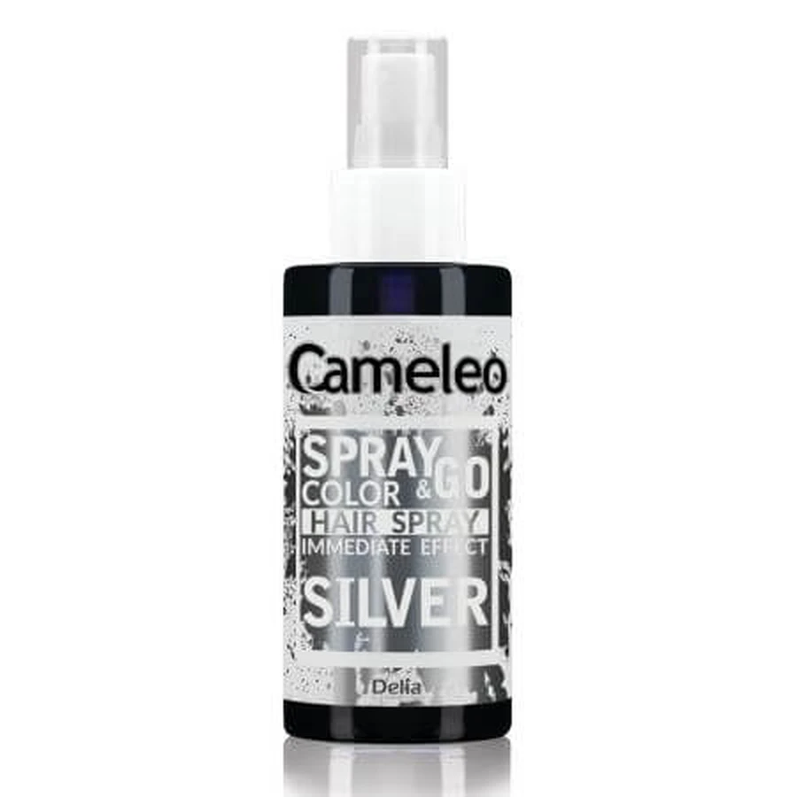 Hair coloring spray Silver Spray Spray&go, 150 ml, Delia Cosmetics