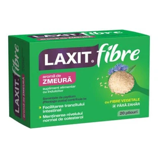 Laxit vezels met frambozensmaak, 20 zakjes, Fiterman Pharma