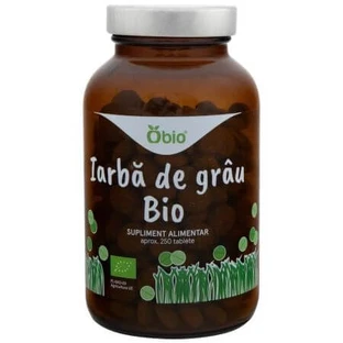 Organic wheat grass, 250 tablets, Obio