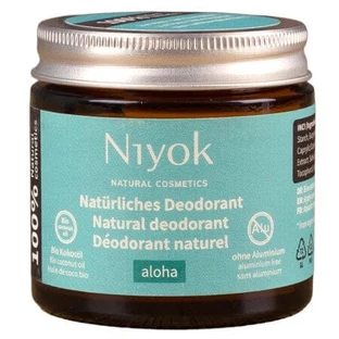 Desodorante y antitranspirante en crema natural Aloha, 40 ml, Niyok