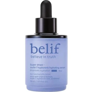 Face Serum with 7 types of hyaluronic acid Super Drops, 30 ml, Belif