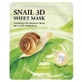 3D moisturizing face mask with snail filtrate, 23 grams, Missha