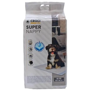 Saugfähige Matte für Hunde 60 x 90 cm Super Windel, 50 Stück, Croci