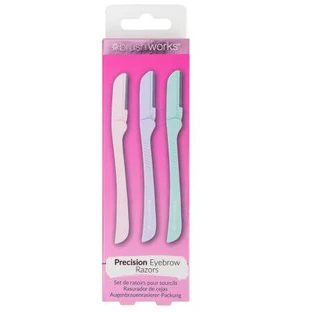 Wenkbrauw Scheermesjes Kit Pastel, 3 stuks, Brushworks