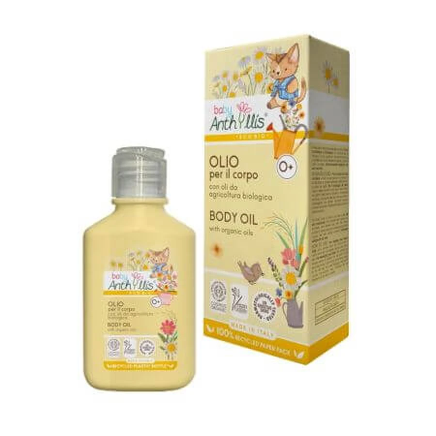 Eco lichaamsolie voor baby's, 100 ml, Baby Anthyllis