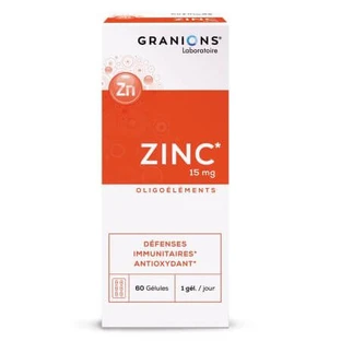 Zinkglukonat, 15 mg, 60 Kapseln, Granionen
