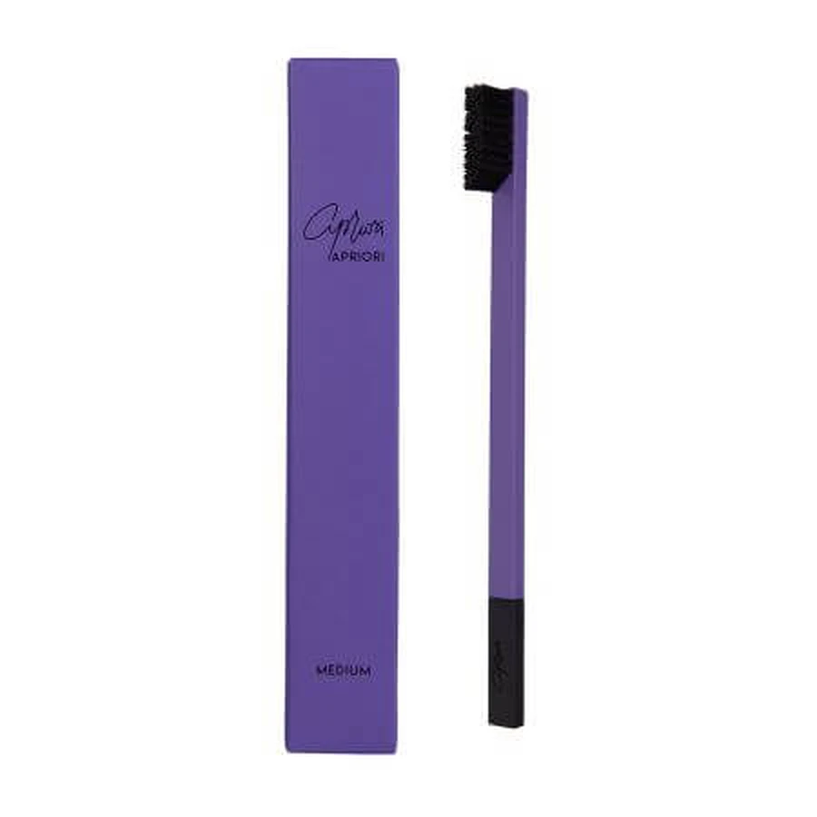 Tandenborstel Medium Lavendelglans, 1 stuk, Apriori