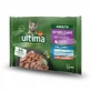 Natvoer mix met 4 vissoorten voor gesteriliseerde katten, 4x85 g, Ultima