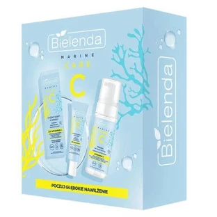 Intense hydraterende en verhelderende crème, 50 ml + Diep reinigend schuim, 150 ml, Bielenda