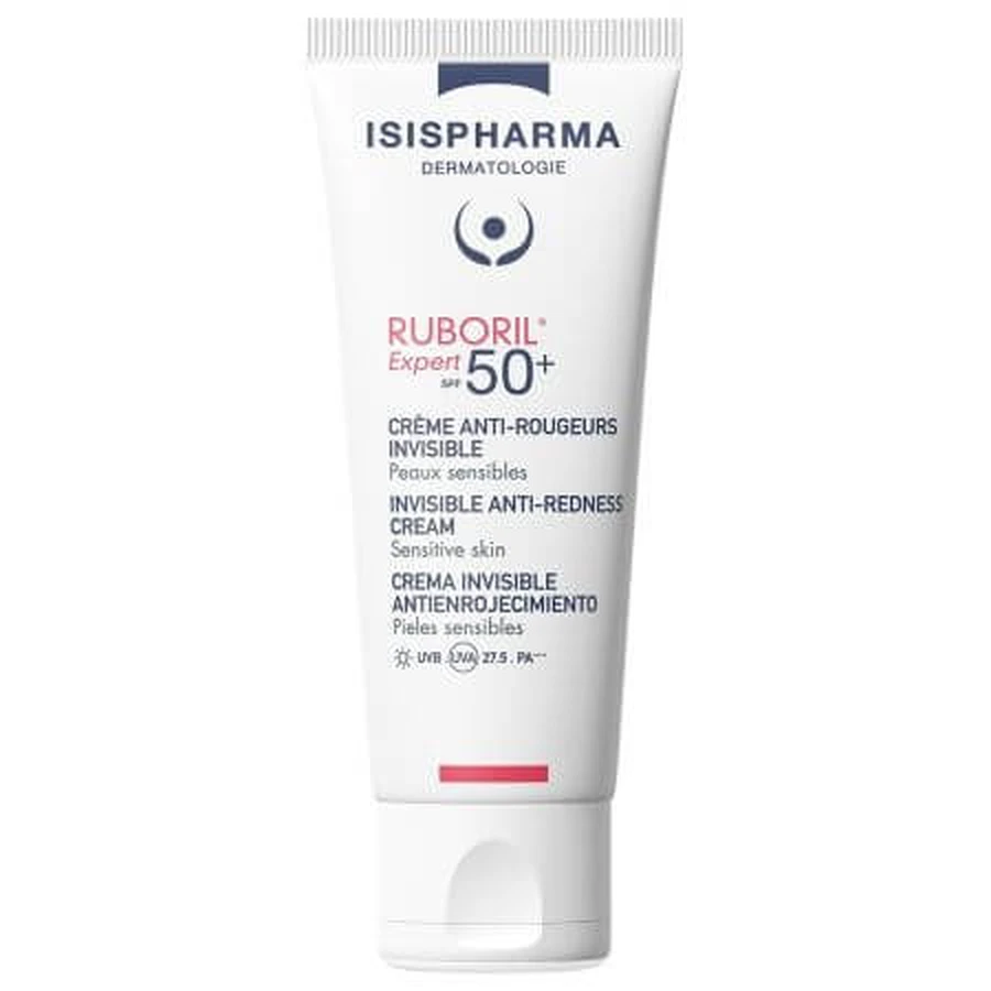 Crema antirojeces con factor de protección SPF 50+ Ruboril expert, 40 ml, Isis Pharma