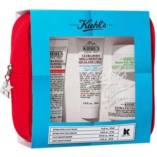 Set Hydraterende crème 28 ml + Oogcrème met avocado 14 ml + Handcrème 30 ml + Reinigingsgel 30 ml Master Moisturizing Minis, Kiehl's