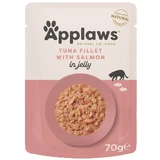 Comida húmeda para gatos con filetes de atún y salmón, 70 g, Applaws