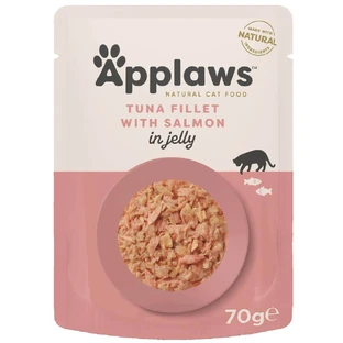 Katzennassfutter mit Thunfisch und Lachsfilets, 70 g, Applaws