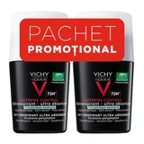 Desodorante roll-on para hombre Control Extrem 72H, 50 ml + 50 ml, Vichy