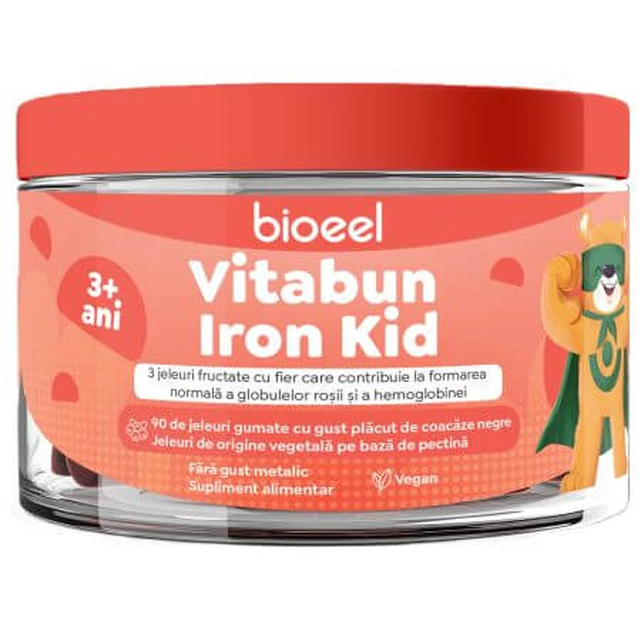 Vruchtengelei met ijzer Vitabun Iron Kid, 90 stuks, Bioeel