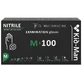 Disposable unpowdered nitrile gloves, black, size M, 100 pieces, Kid-Man