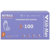 Lila Nitril-Einmalhandschuhe, Größe S, 100 Stück, Kid-Man