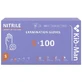 Disposable purple nitrile gloves, size S, 100 pieces, Kid-Man