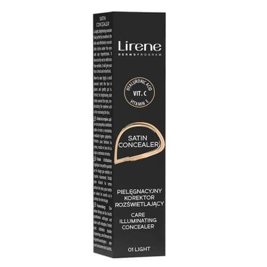 Concealer Foundation 01 Light Satin Concealer, 10 ml, Lirene