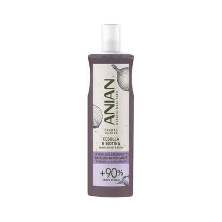Haarshampoo mit Zwiebelextrakt und Biotin, 400 ml, Anian