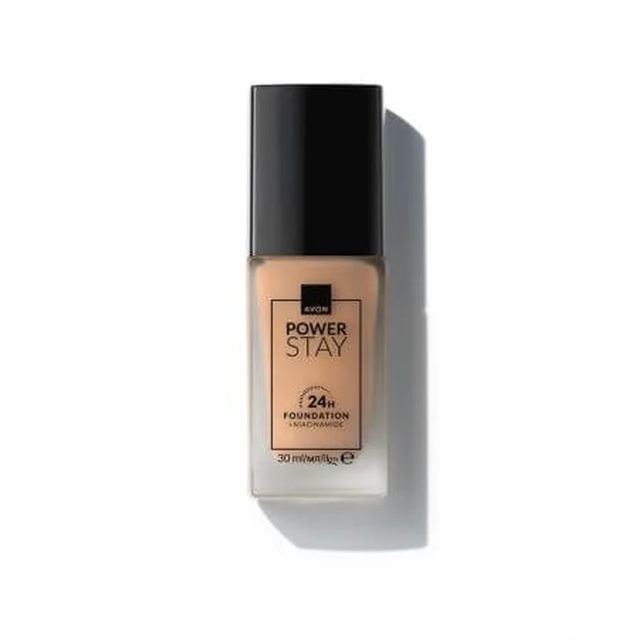 Natural Beige Foundation 245N Power Stay 24h, 30 ml, Avon