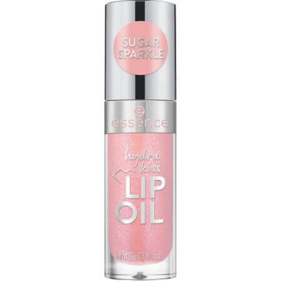 Lip Oil 10 Sugar Sparkle, Hydra Kiss Lip Oil, 4 ml, Essence