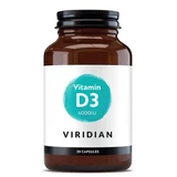 Vitamine D3 4000 IU, 30 gélules, Viridian