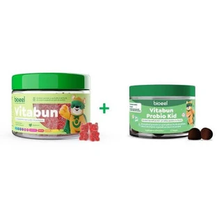 Jellies met multivitaminen Vitabun, 60 stuks + Jellies met nuttige bacteriën Vitabun Probio Kid, 30 stuks, Bioeel