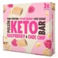 Protein bar with raspberries and chocolate chips Keto Bar, 3x30 g, Pulsin
